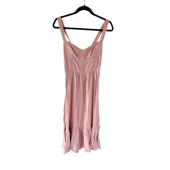 Reformation Blush Pink Midi Dress - Picture 3 of 9